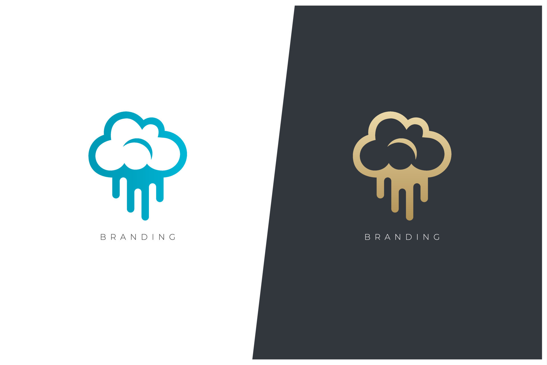 Cloud Music Multimedia Production Vector Logo Concept 11735529 Vector