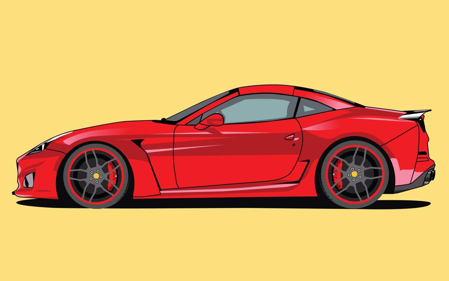 speed car side view illustration vector design