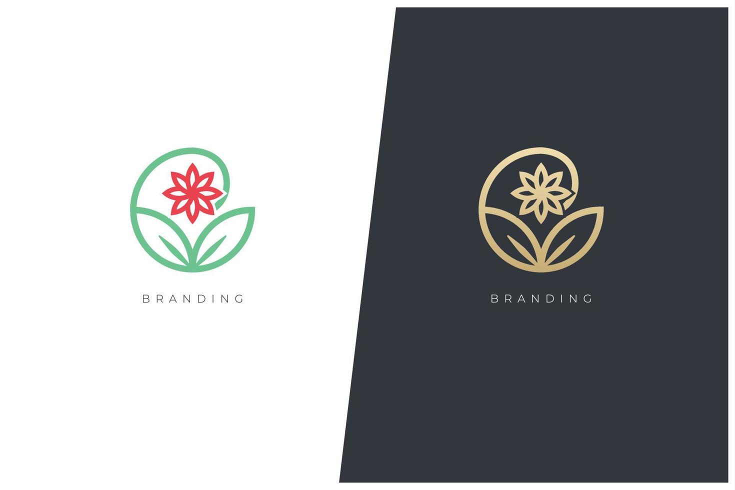 Wellness, Nature And Health Vector Logo Concept Design