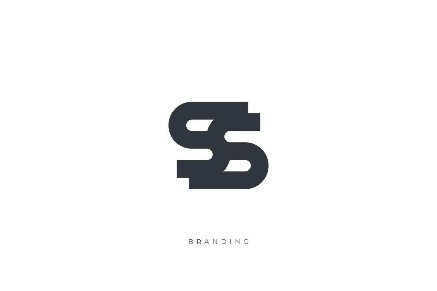 S Letter SS Combination Monogram Logo vector