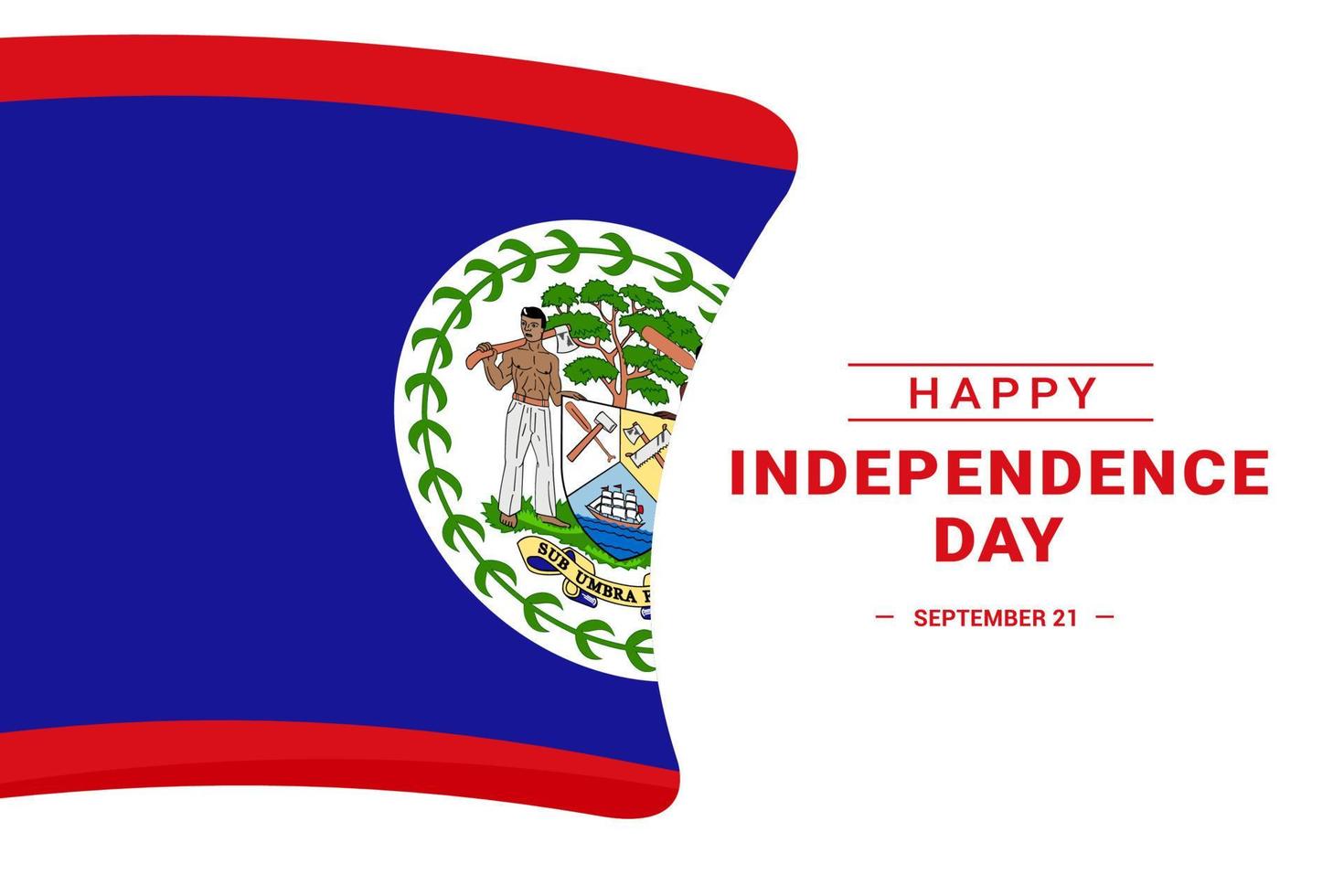 Belize Independence Day vector