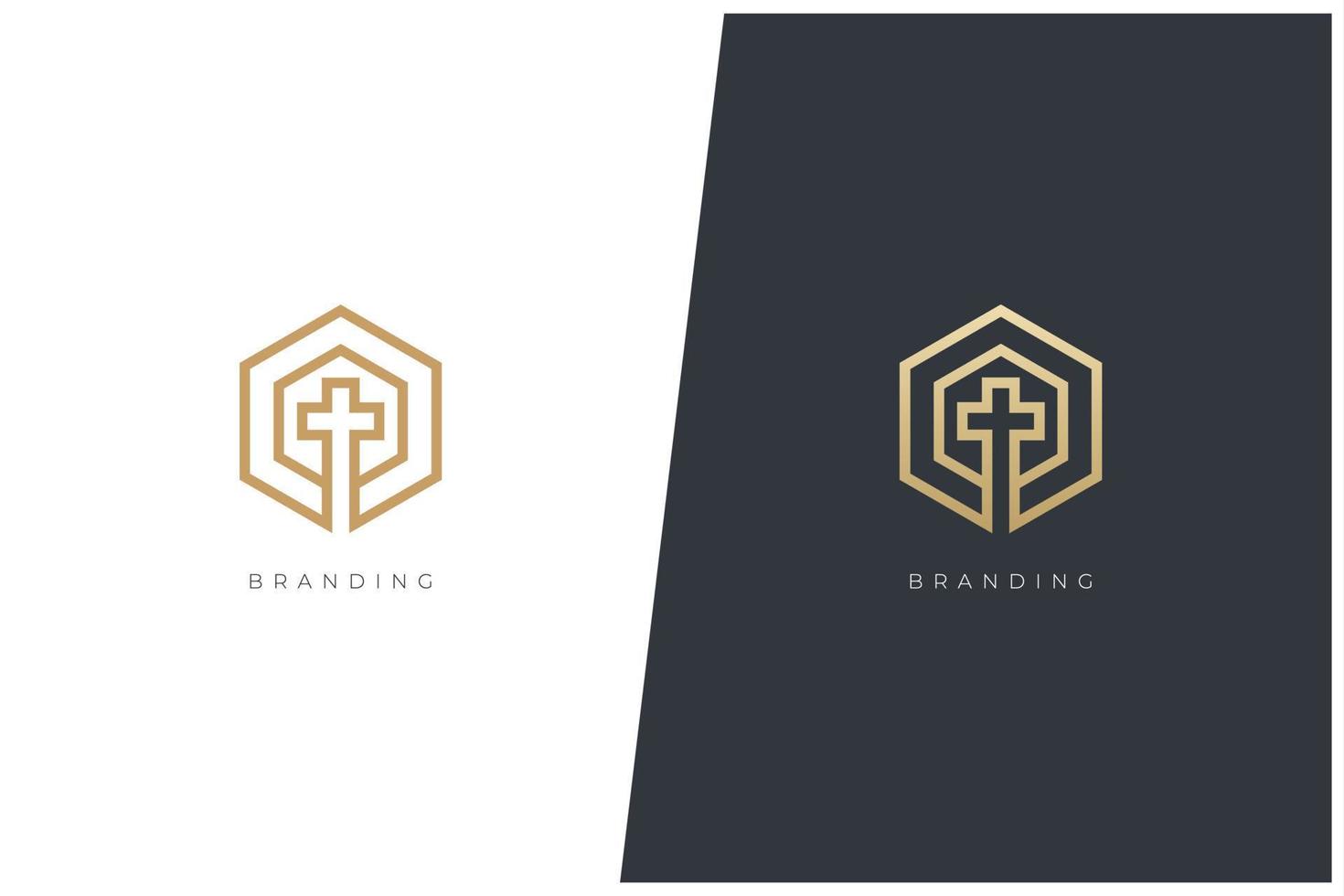 Church Vector Logo Concept Design