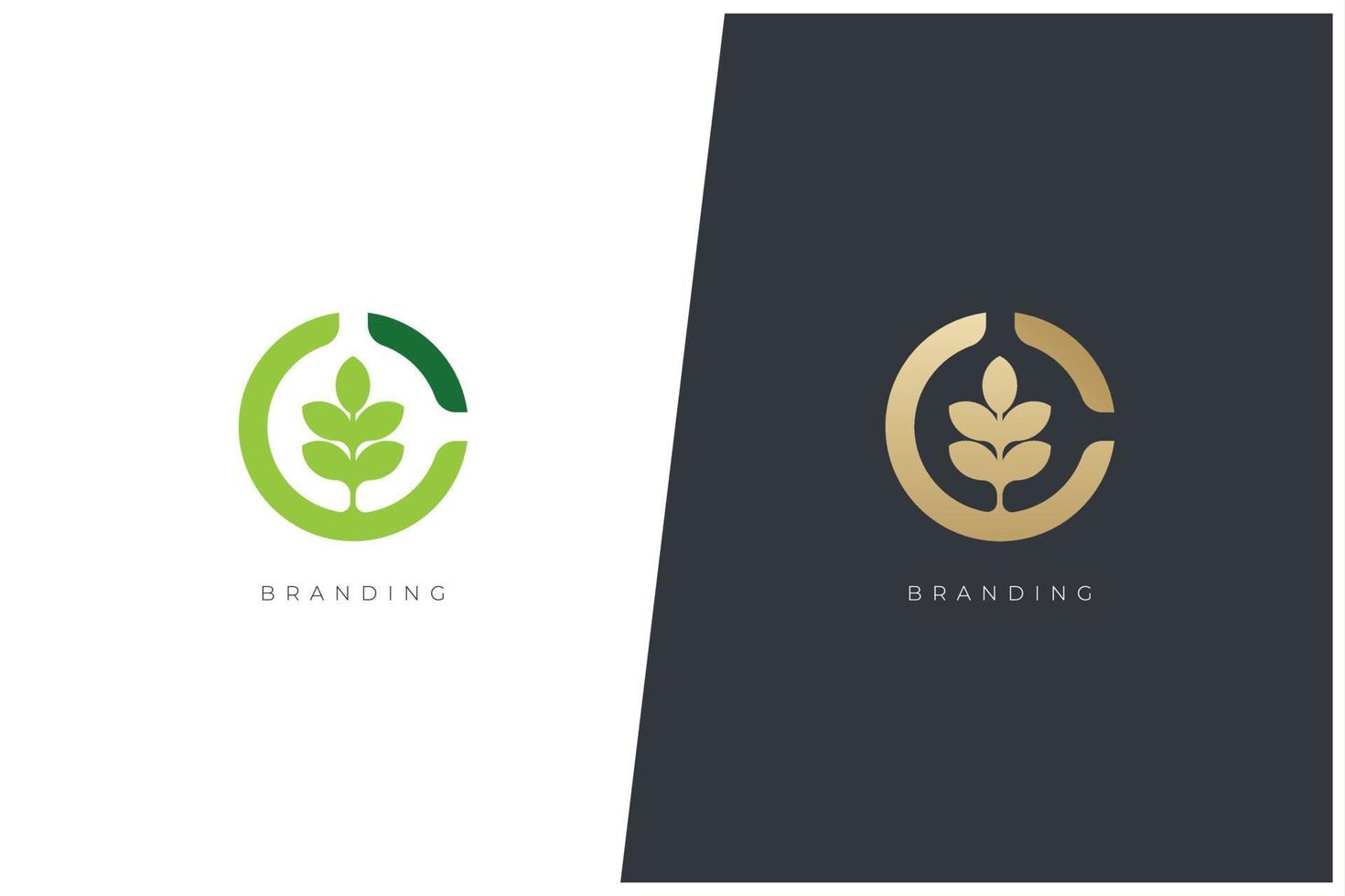 Wellness, Nature And Health Vector Logo Concept Design