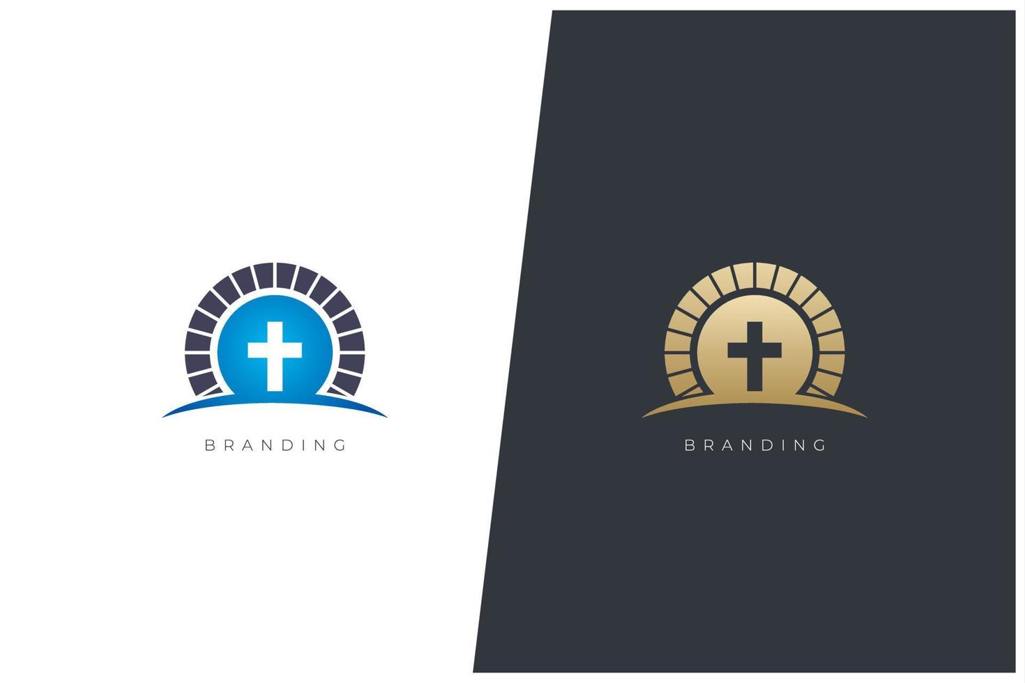Church Vector Logo Concept Design