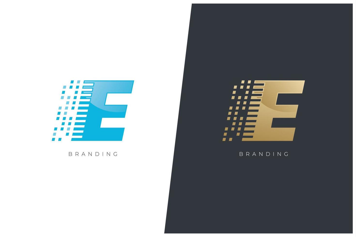 e carta logo vector concepto icono marca registrada. logotipo de la marca e universal