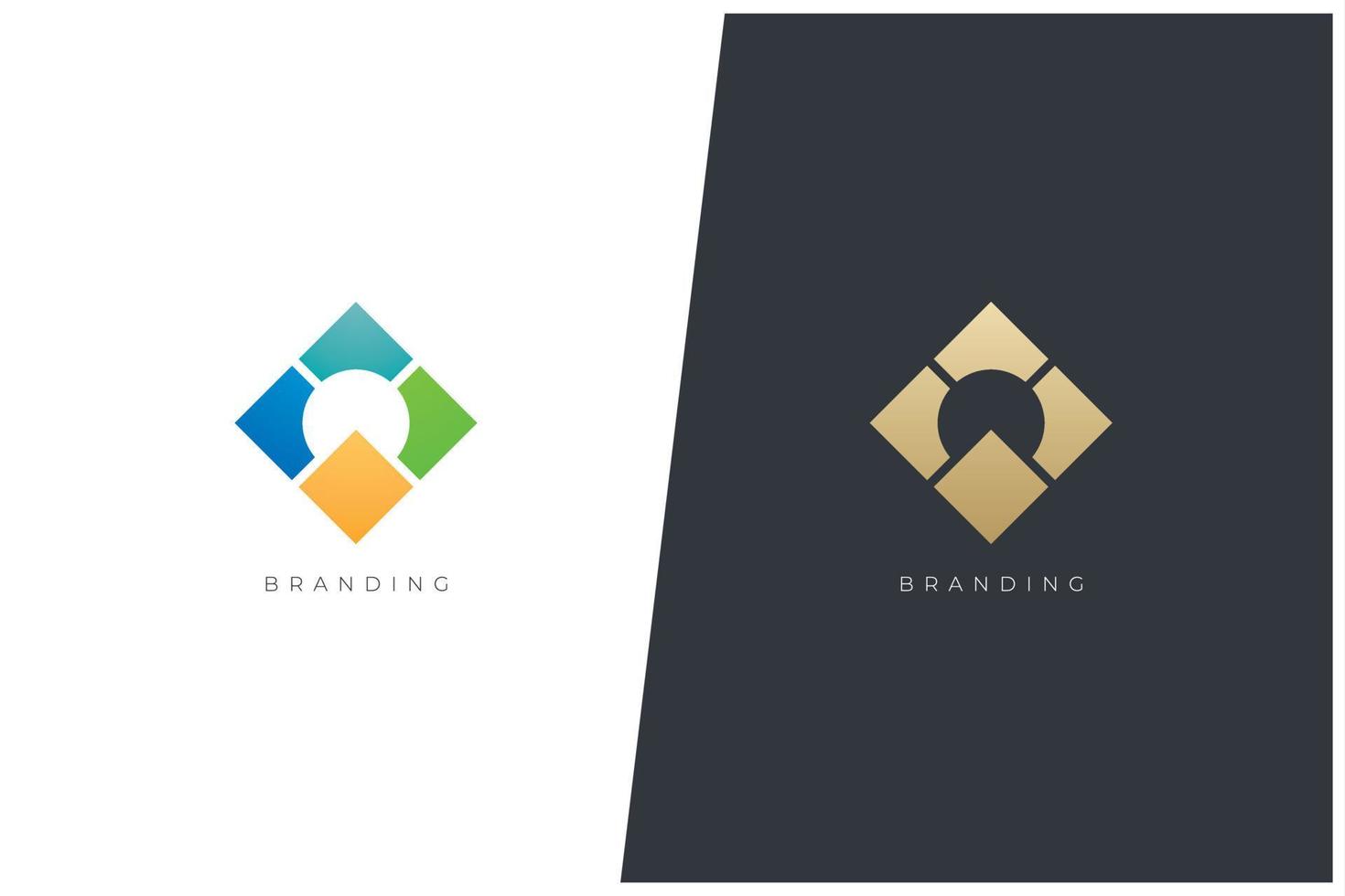 concepto de logotipo de vector de redes comerciales de marketing de comercio global