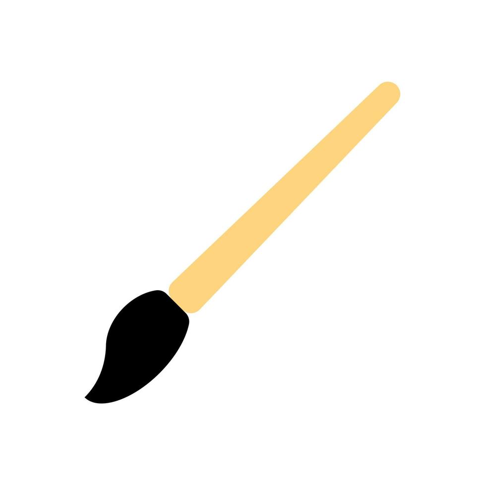 Paint brush vector icon on white background