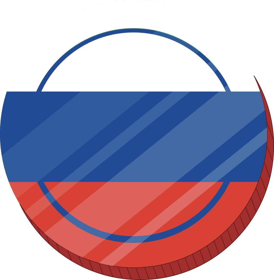 vector de bandera rusa dibujado a mano, vector de rublo ruso dibujado a mano
