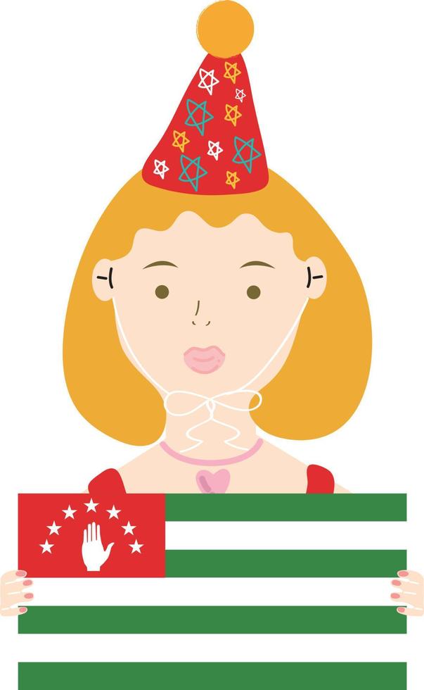 Abkhazia Flag vector hand drawn,Georgian lari vector hand drawn,Russian ruble vector hand drawn