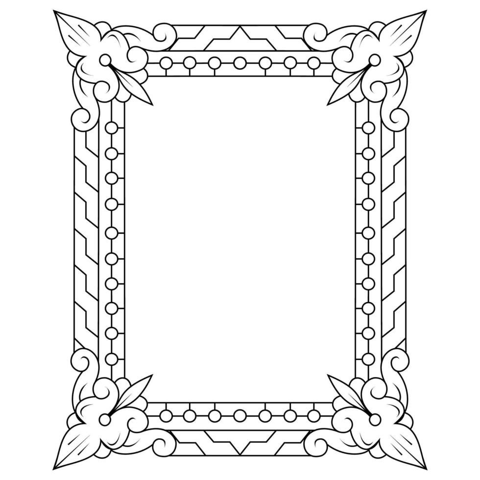 Frame line art vector