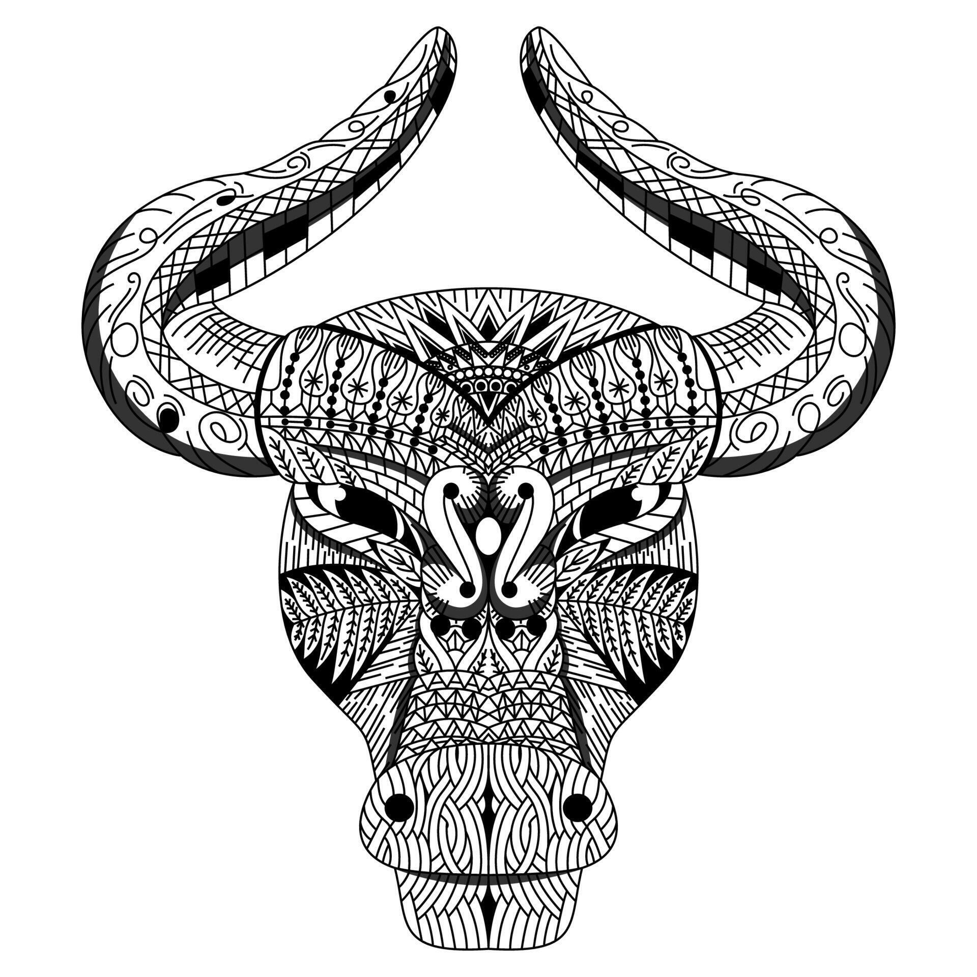 Vull head line art 11736666 Vector Art at Vecteezy