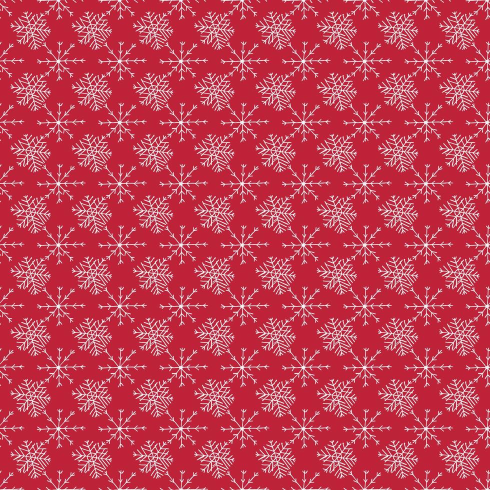 Seamless snowflakes pattern. Snowflakes background. Doodle illustration with snowflakes vector
