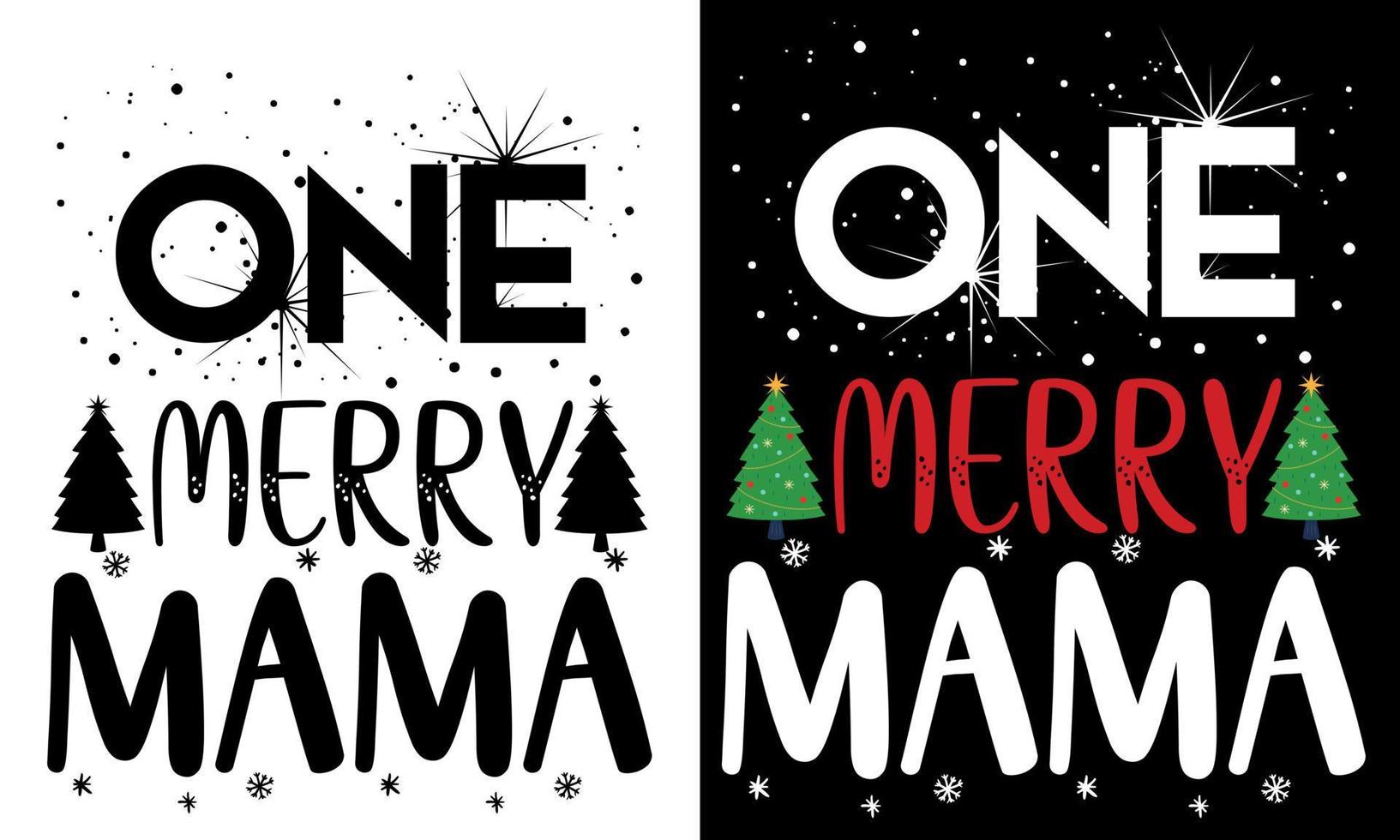 Christmas typography t shirt design vector