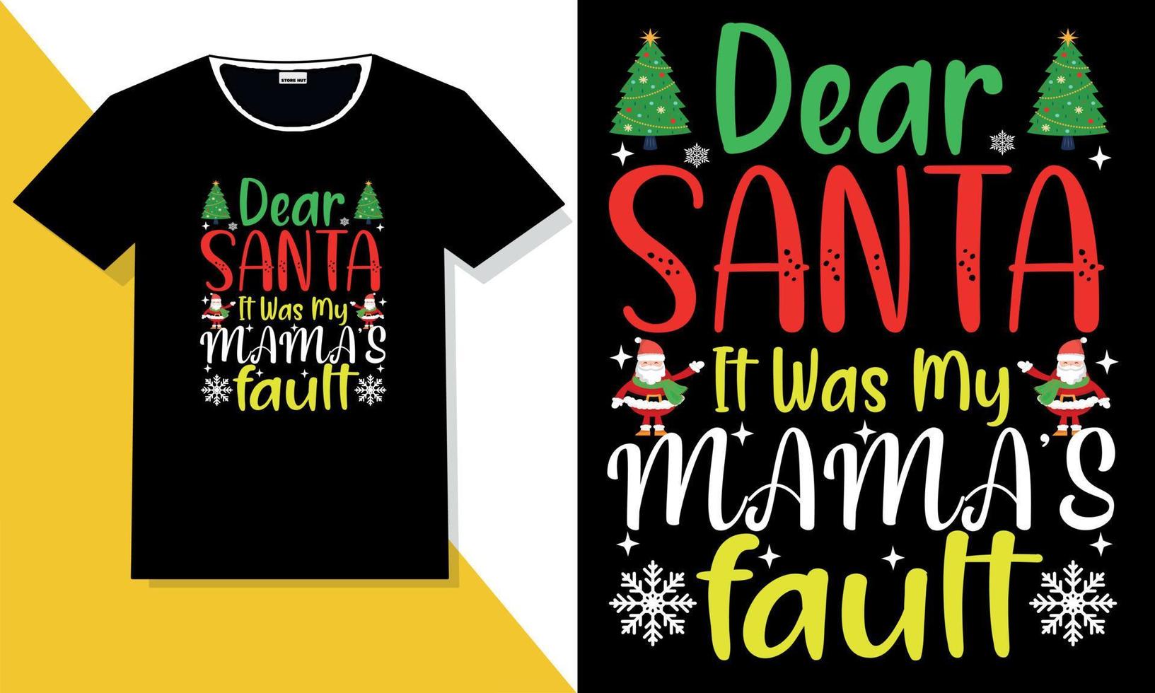 Christmas typography t shirt design vector