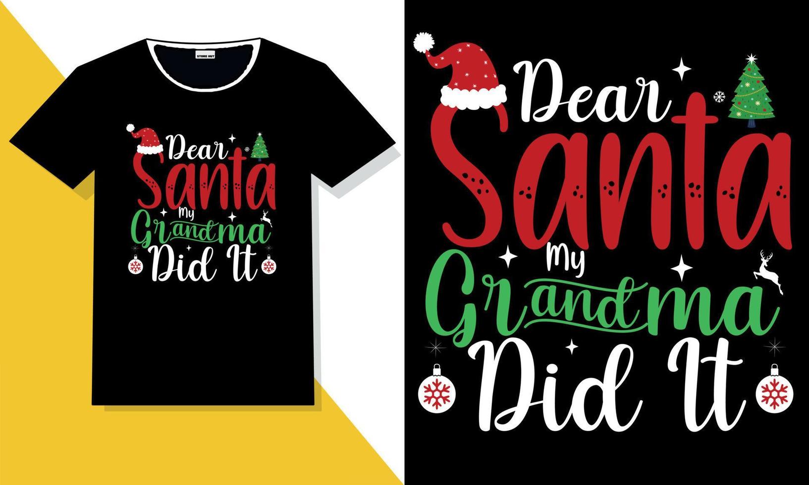 Christmas typography t shirt design vector