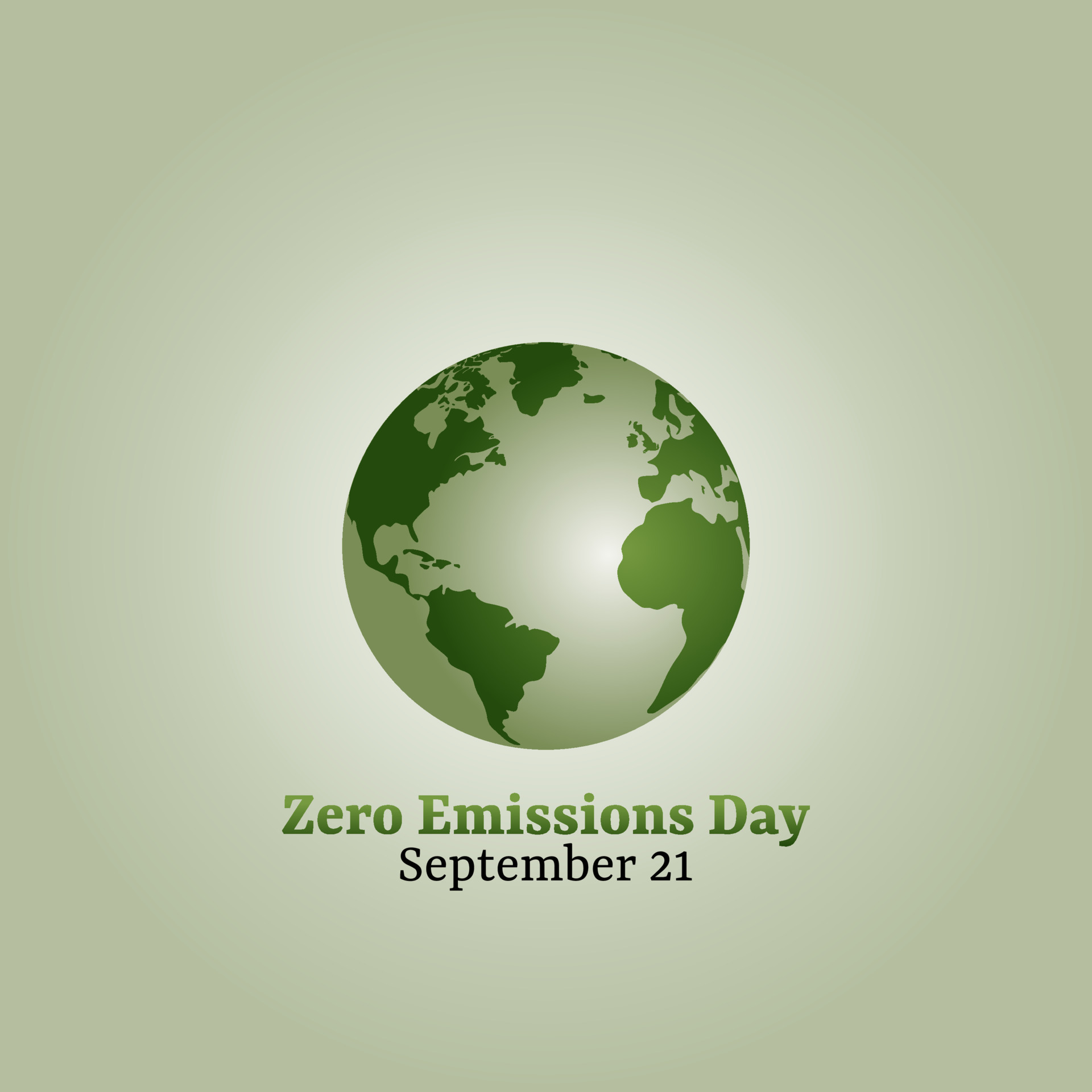 vector graphic of zero emissions day good for zero emissions day