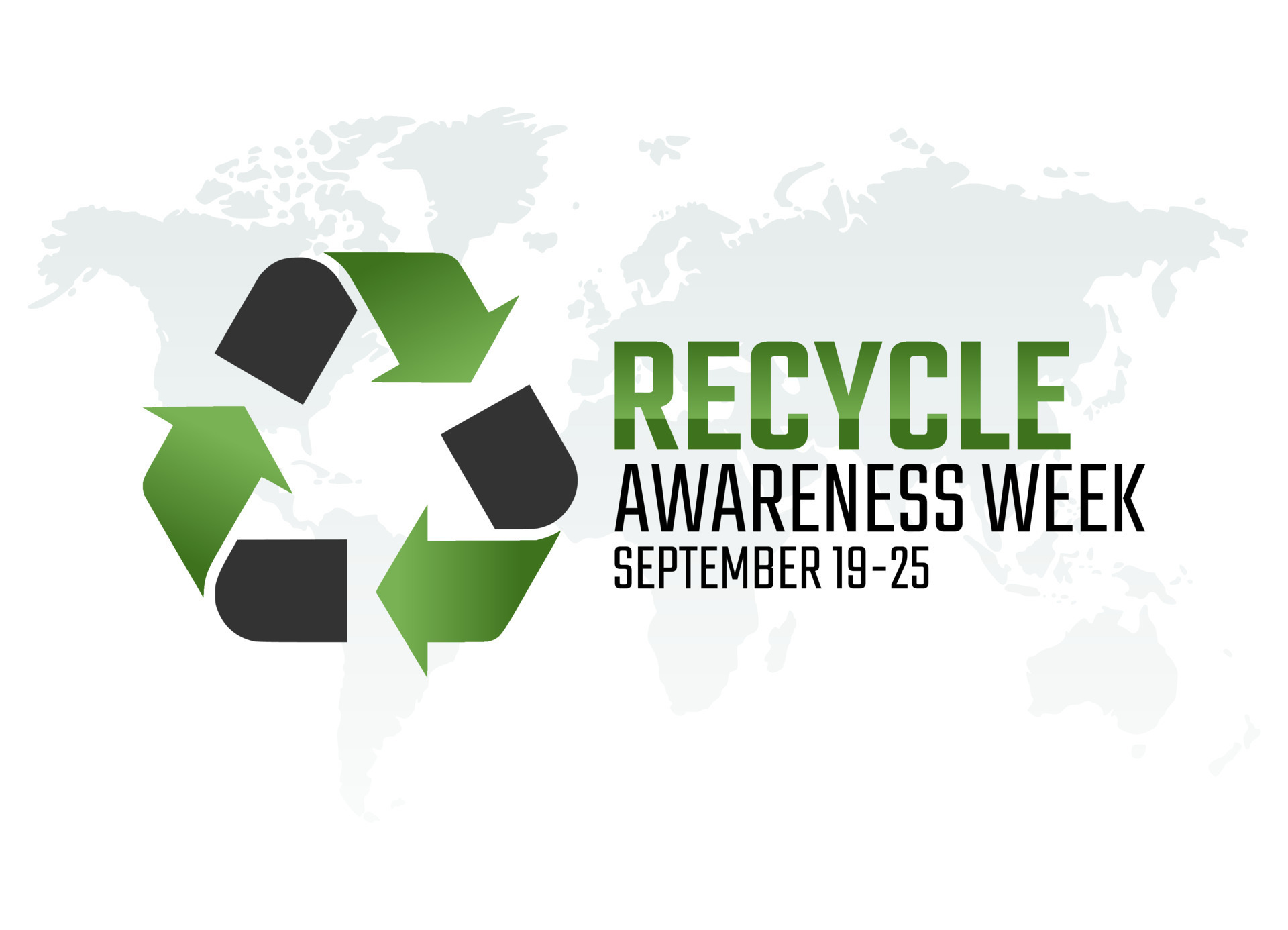 vector graphic of recycle awareness week good for recycle awareness