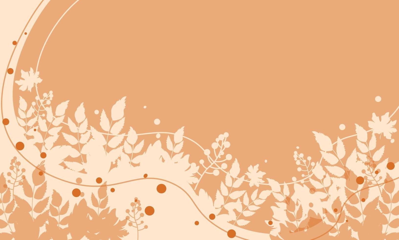 vector de ilustración de fondo de otoño. fondo plano de otoño. fondo de otoño con hojas. se puede utilizar para afiches, pancartas, volantes, invitaciones, sitios web o tarjetas de felicitación. ilustración vectorial