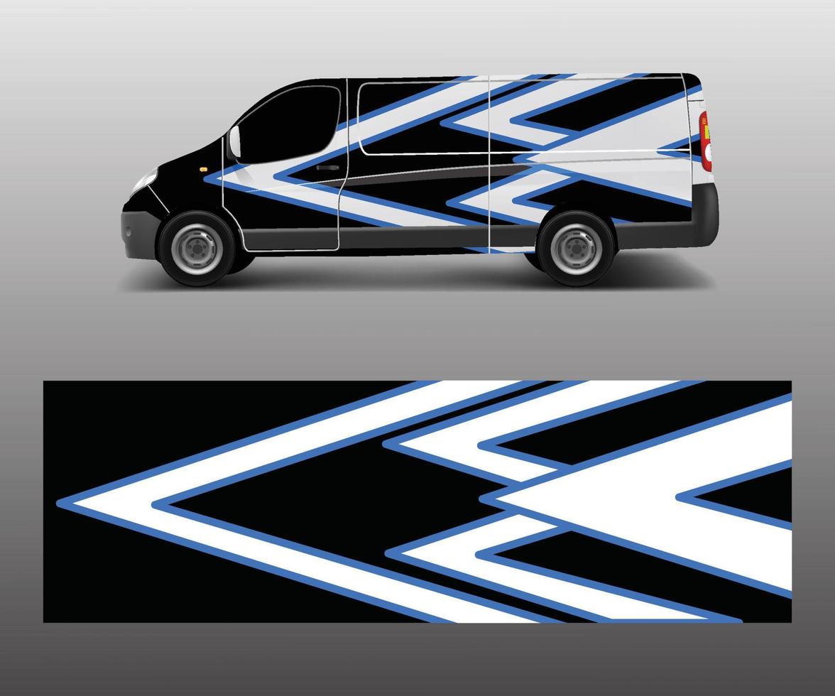 car graphic abstract stripe designs vector. abstract lines design concept for truck and vehicles van graphics vinyl wrap vector