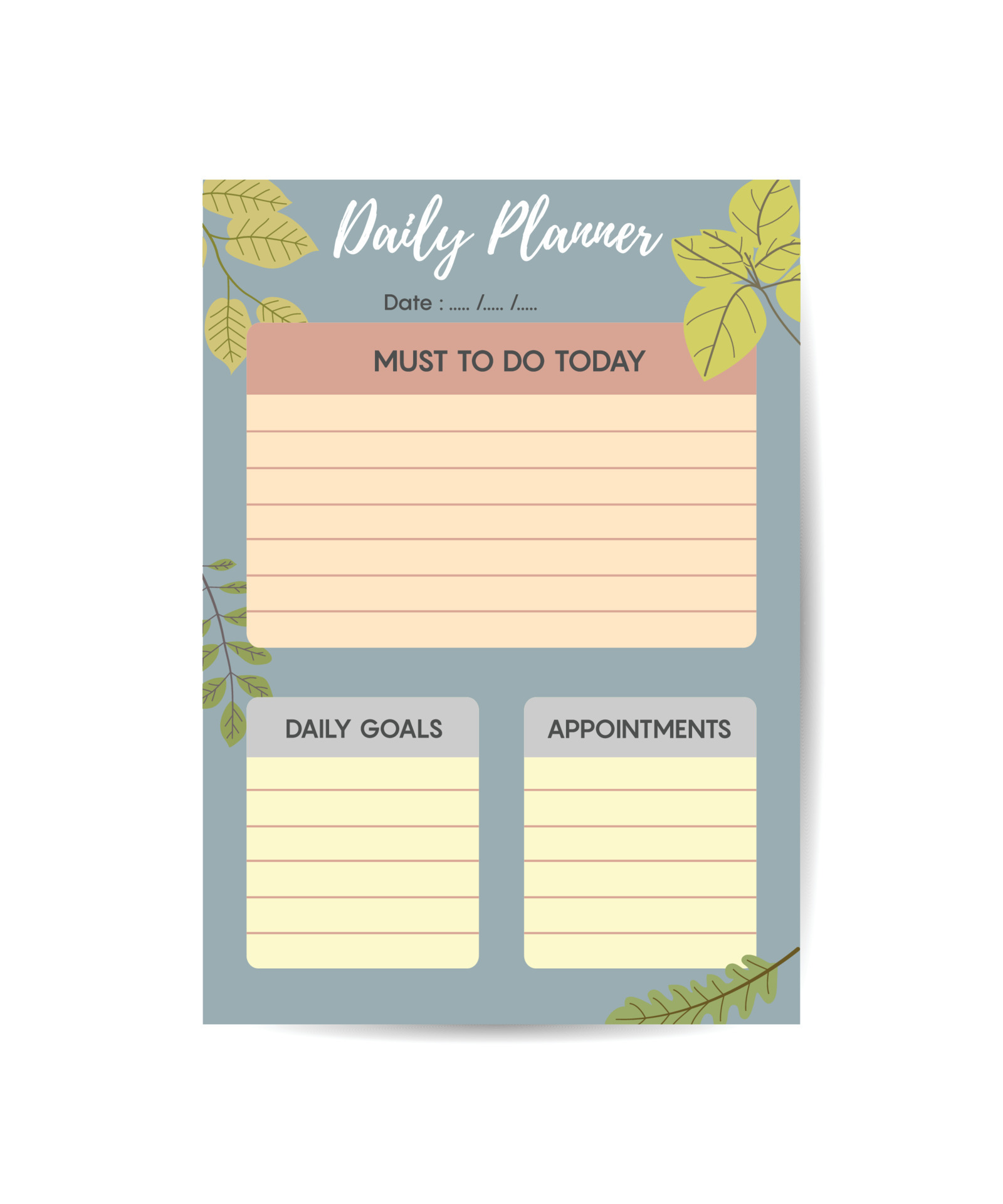 daily planner wallpaper Violet flower. simple printable to do list