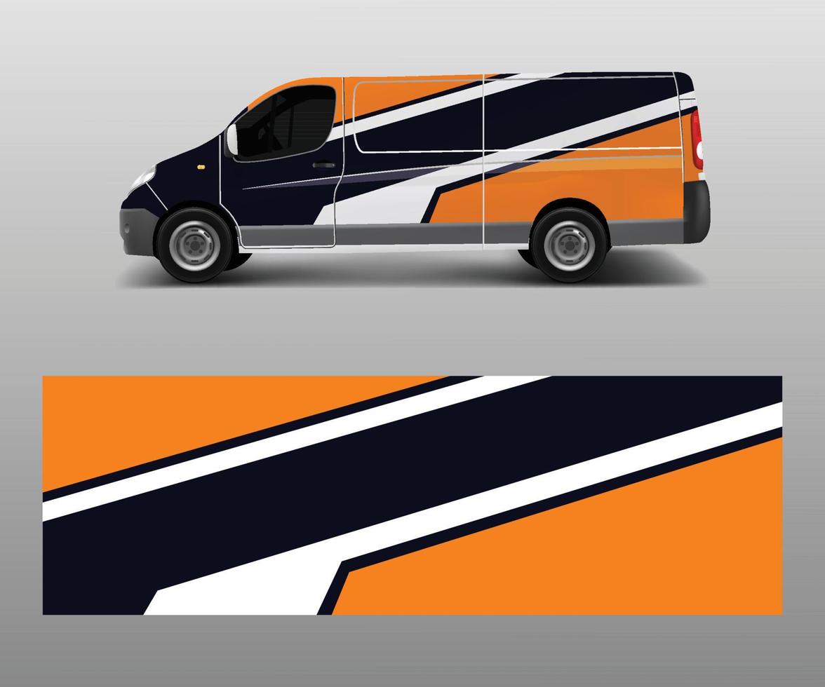 car graphic abstract stripe designs vector. abstract lines design concept for truck and vehicles van graphics vinyl wrap vector