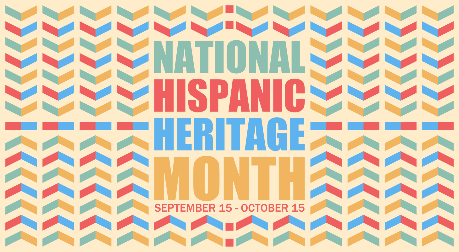 National Hispanic heritage month theme. Vector ethnic pattern. Suitable