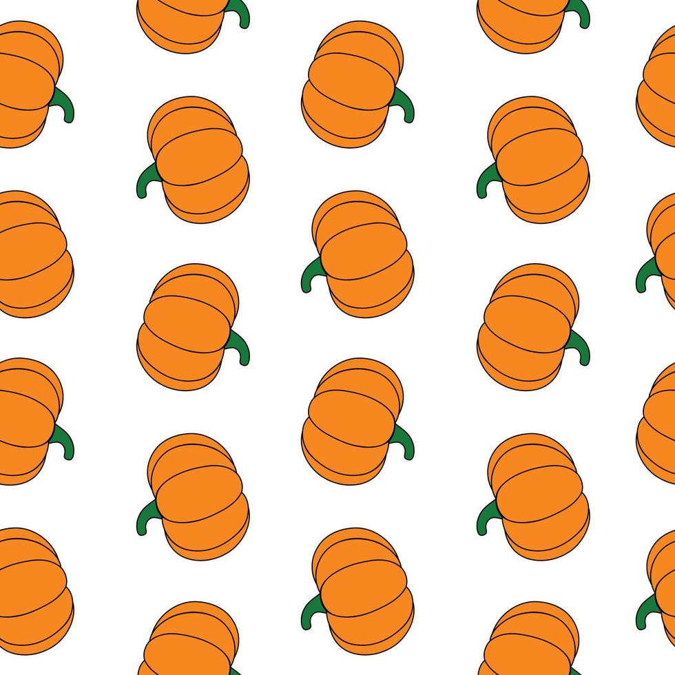 feliz halloween o estampado de calabaza sin costuras. resumen de calabaza para impresión, corte y manualidades ideal para tazas, pegatinas, plantillas, telaraña, portada. pegatinas de pared, decoración del hogar y más. vector