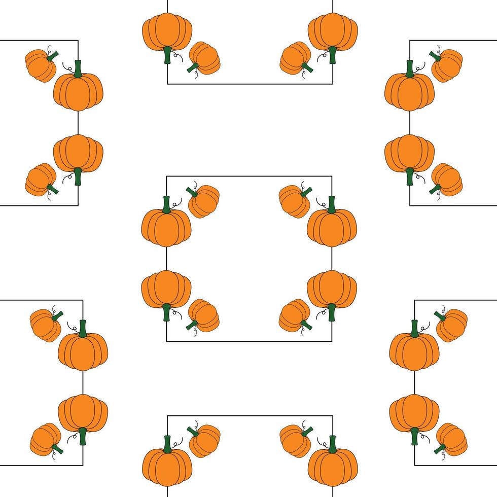 feliz halloween o estampado de calabaza sin costuras. resumen de calabaza para impresión, corte y manualidades ideal para tazas, pegatinas, plantillas, web, portada. pegatinas de pared, decoración del hogar y más. vector