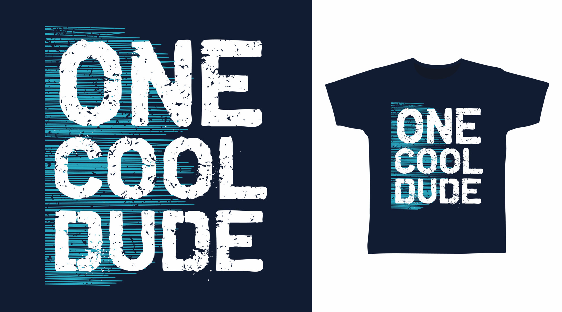 One cool dude typography design ready for print on tee 11738250 Vector
