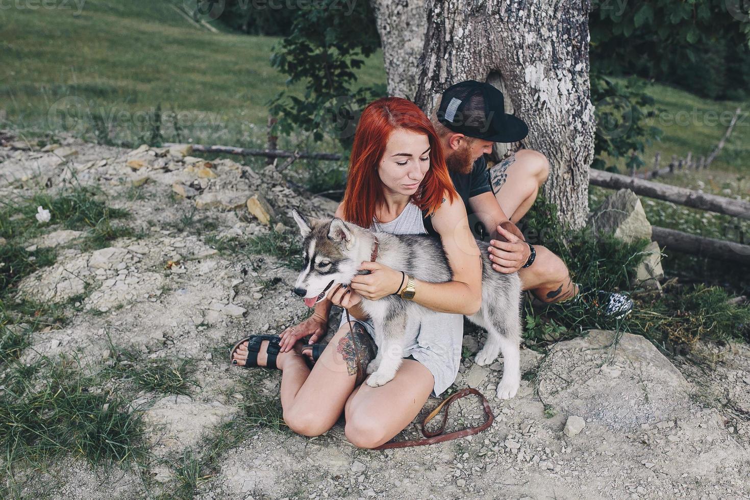 Photo of a couple in the mountains