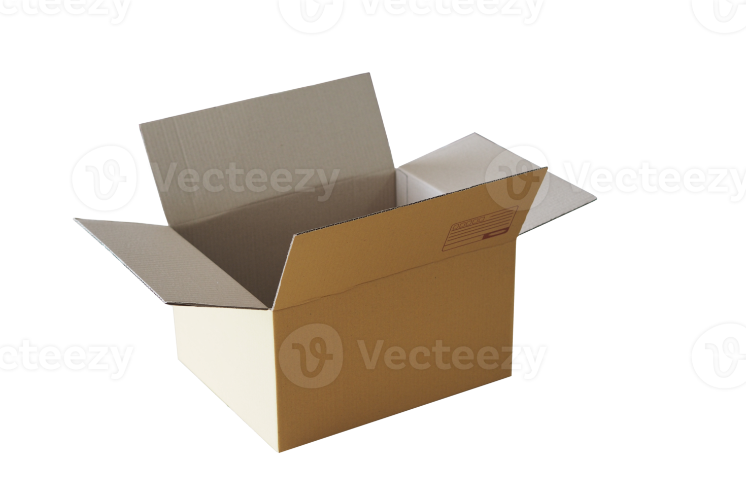 Empty brown paper box for put your product show png