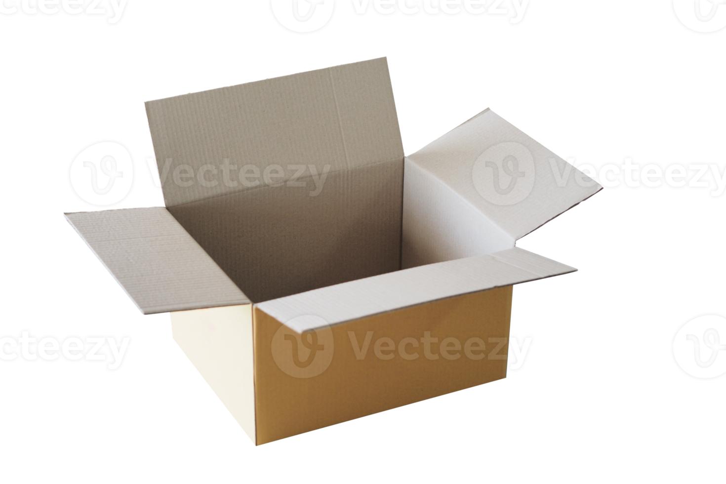 Empty brown paper box for put your product show png