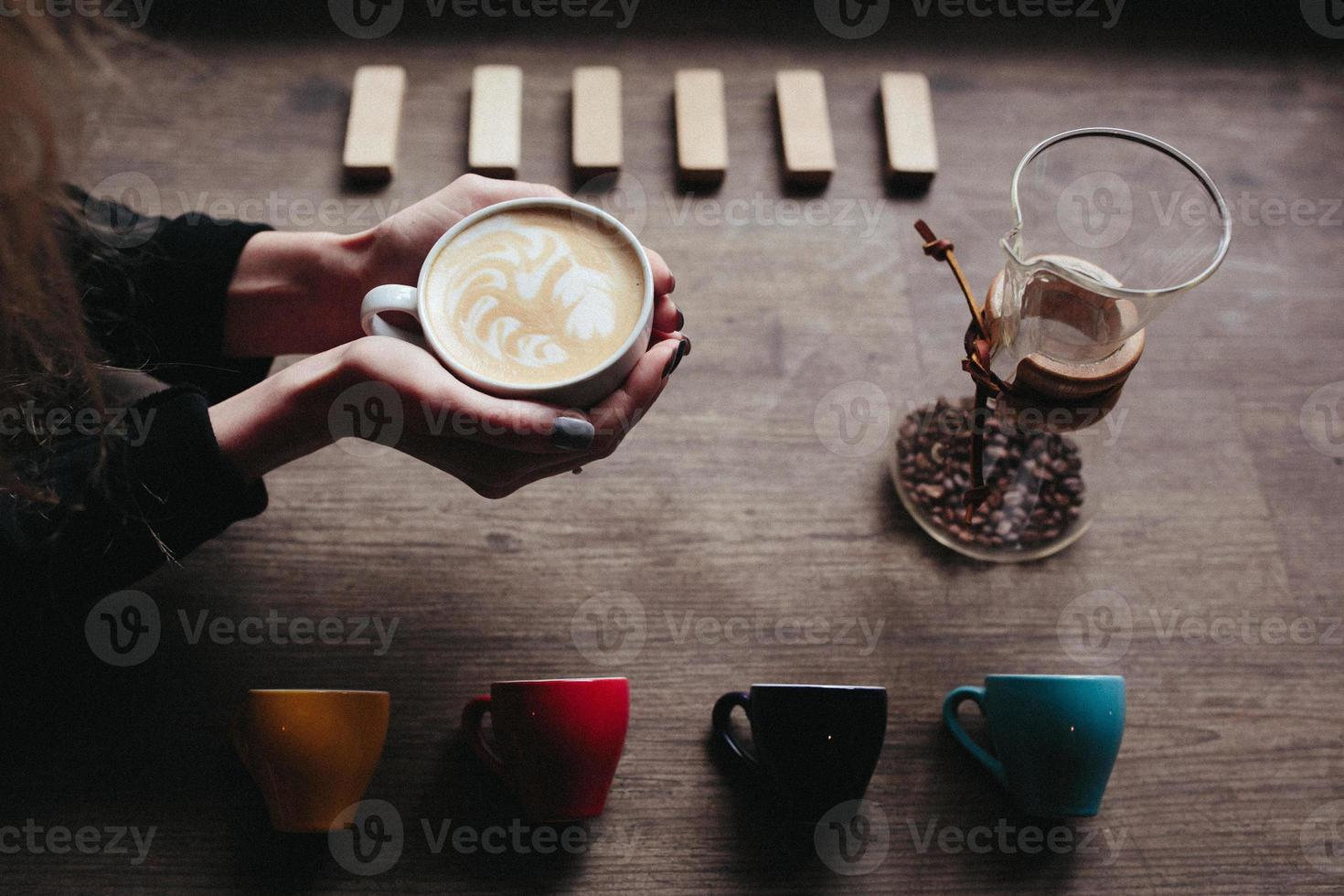 beautiful picture of a latte photo
