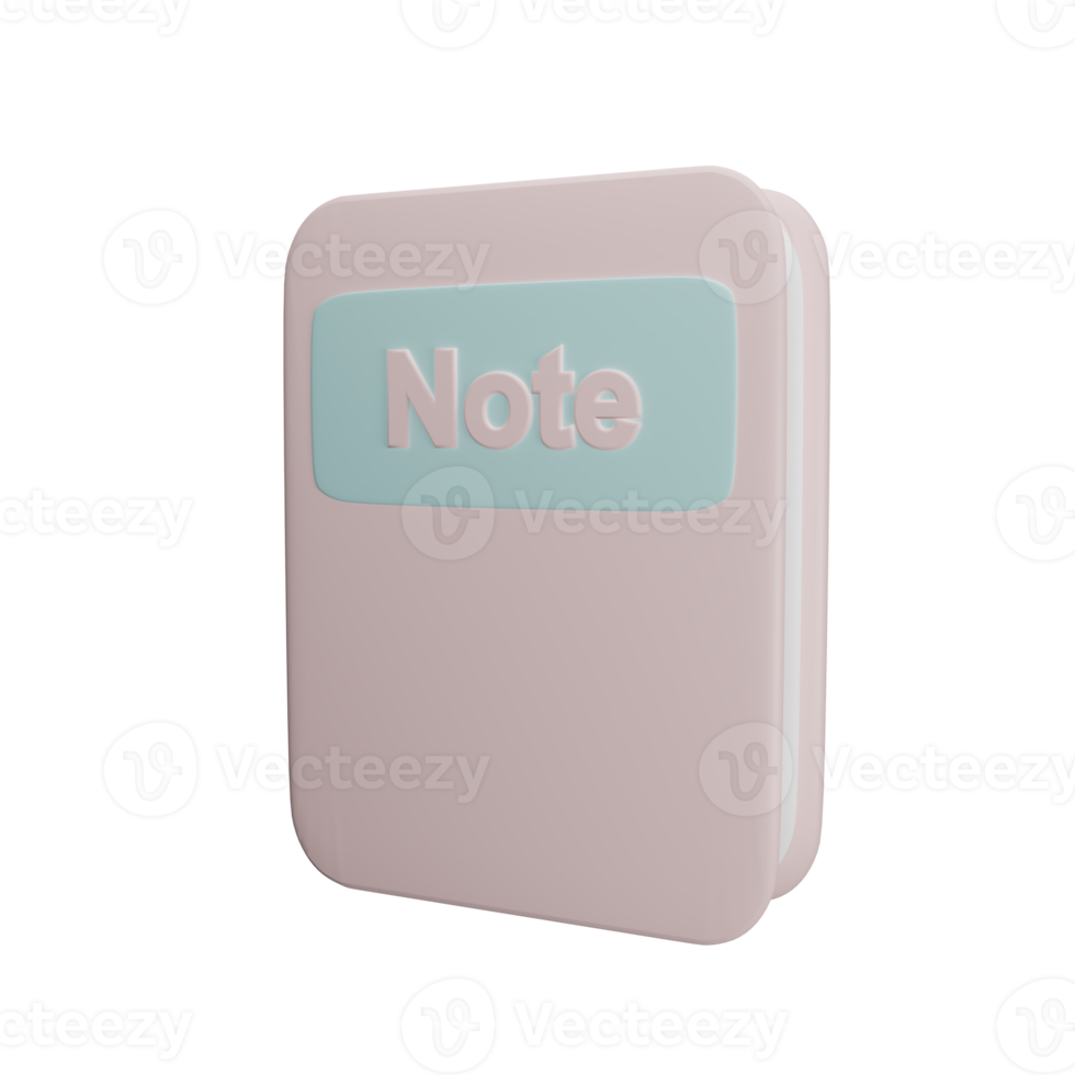 Note schools 3d render png