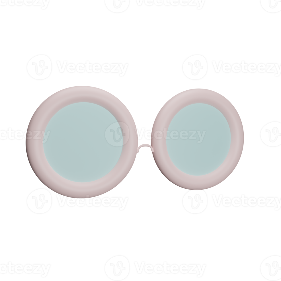 Brille Schule 3D-Rendering png