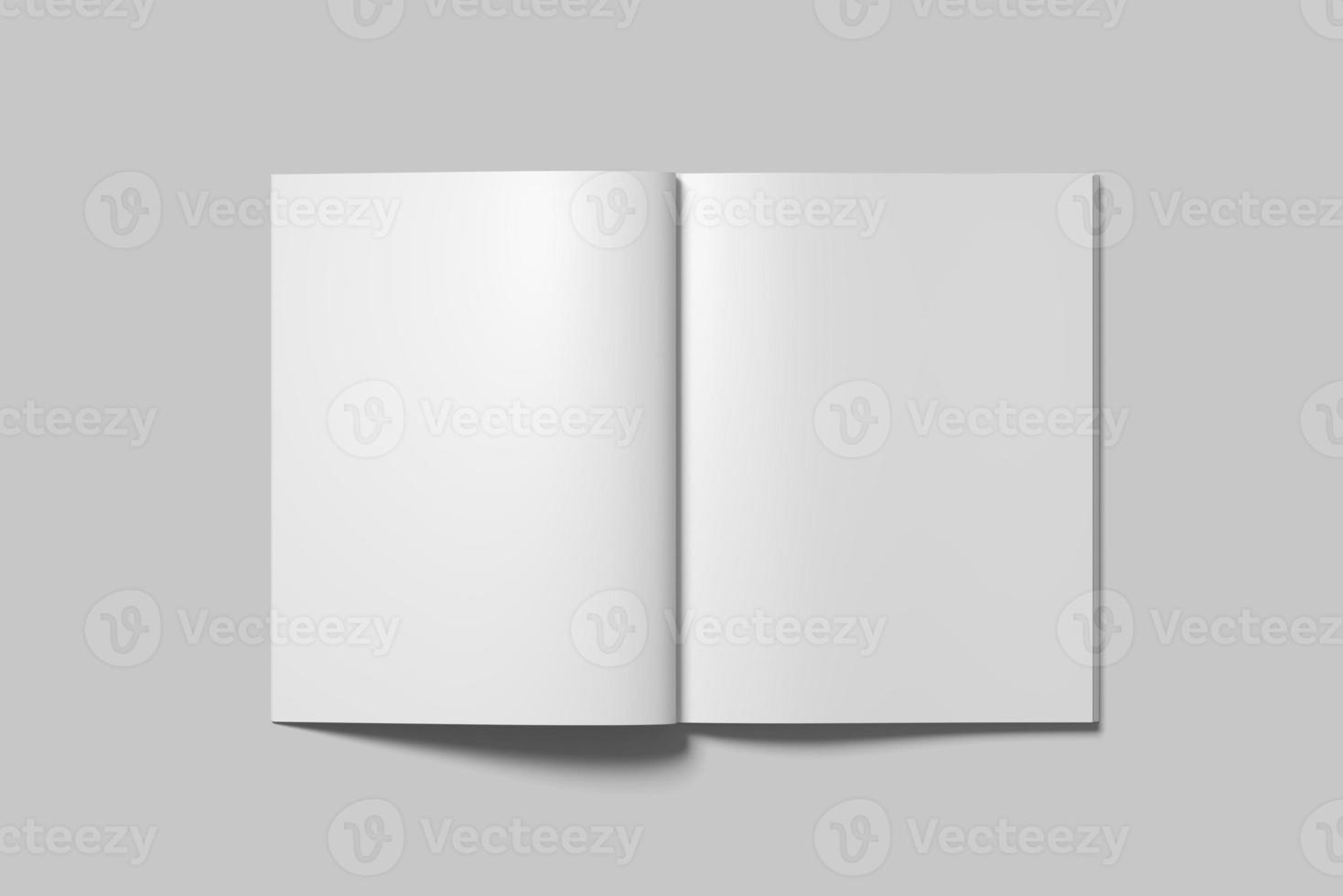 Us Letter Magazine Mockup Blank photo