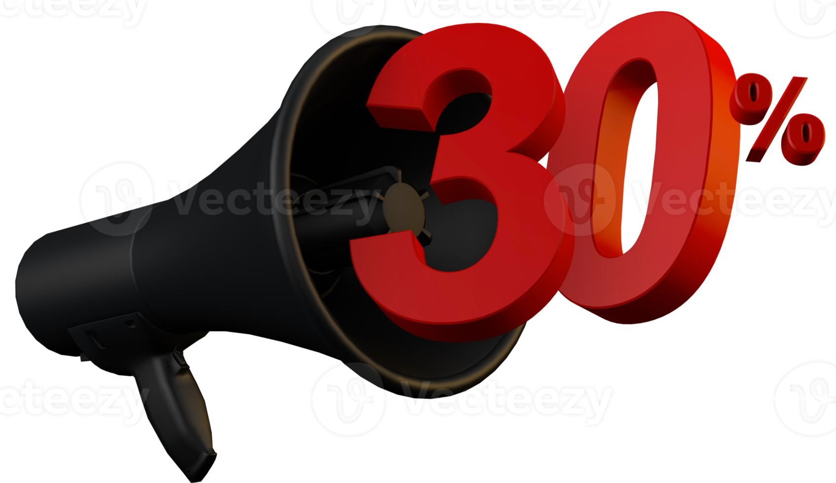 black-megaphone-promotion-30-percent-11739675-png