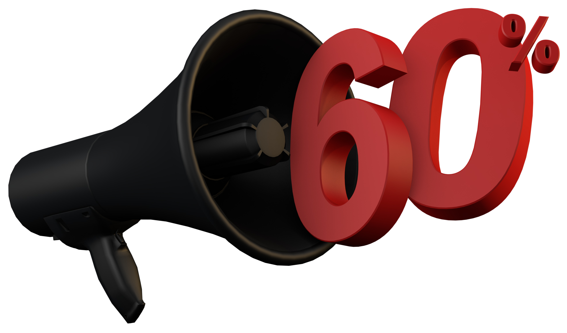 black-megaphone-promotion-60-percent-11739680-png