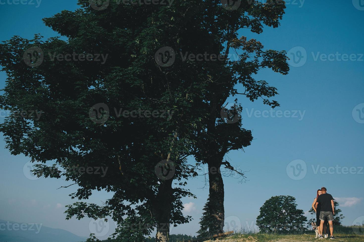 Photo of a couple in the mountains