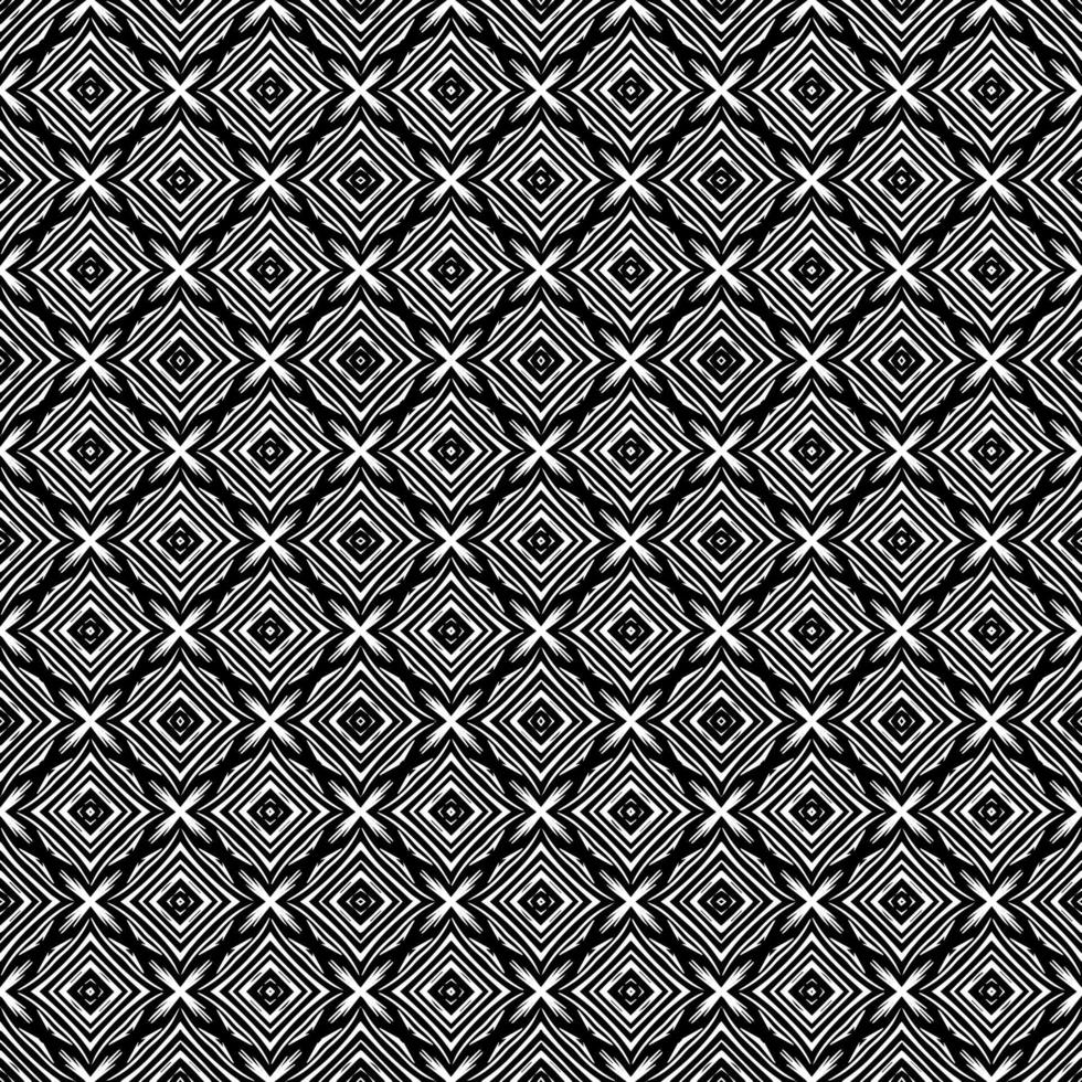 Black and white seamless pattern texture. Greyscale ornamental graphic design. vector