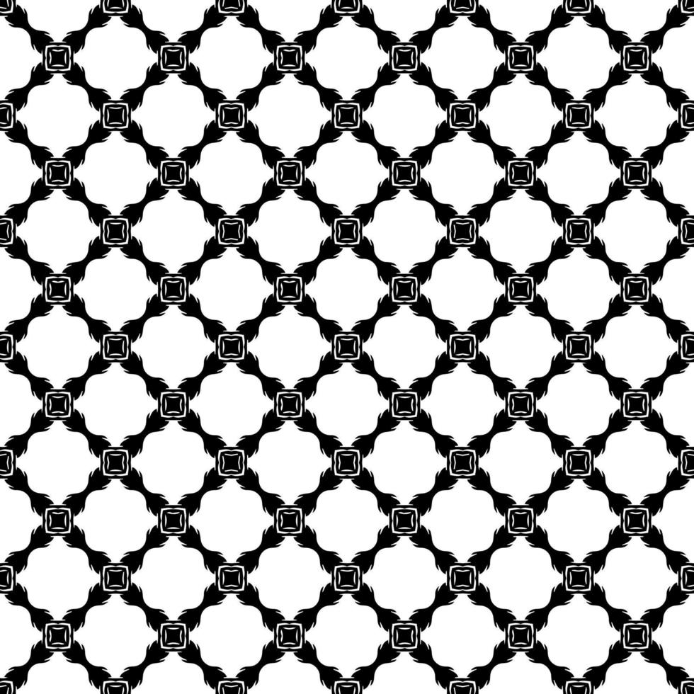 Black and white seamless pattern texture. Greyscale ornamental graphic design. vector