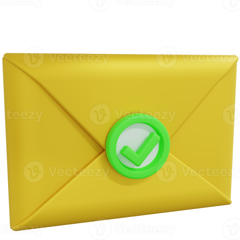 3D Rendering of Message Icon png