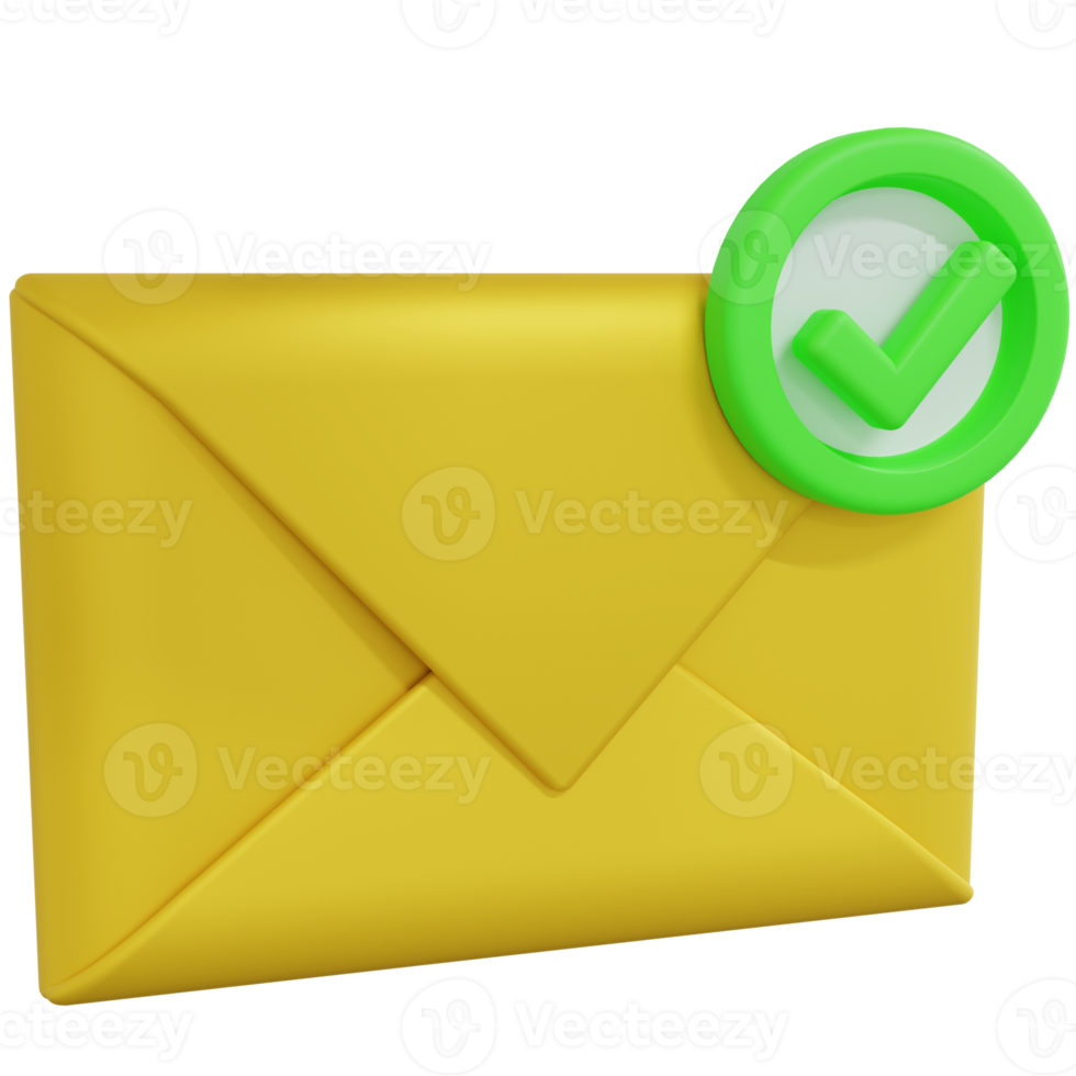 3D Rendering of Message Icon png