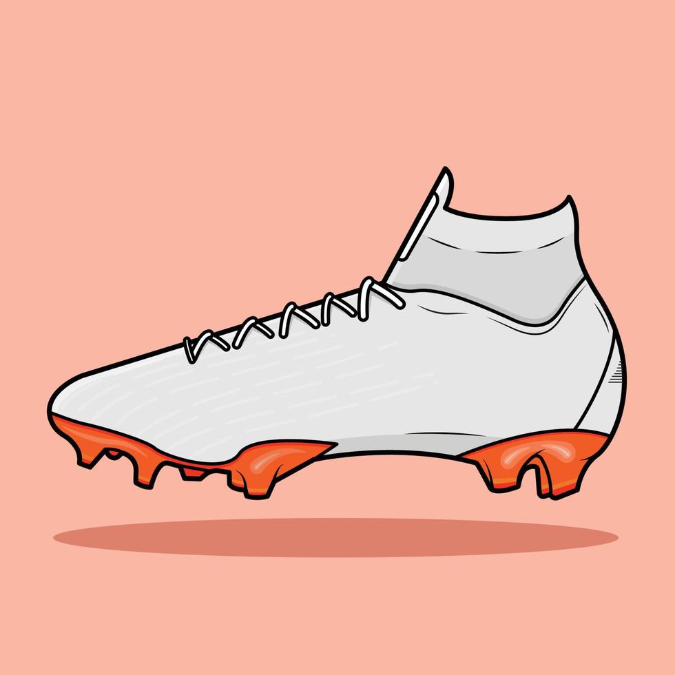 ilustración de zapatos de fútbol vector