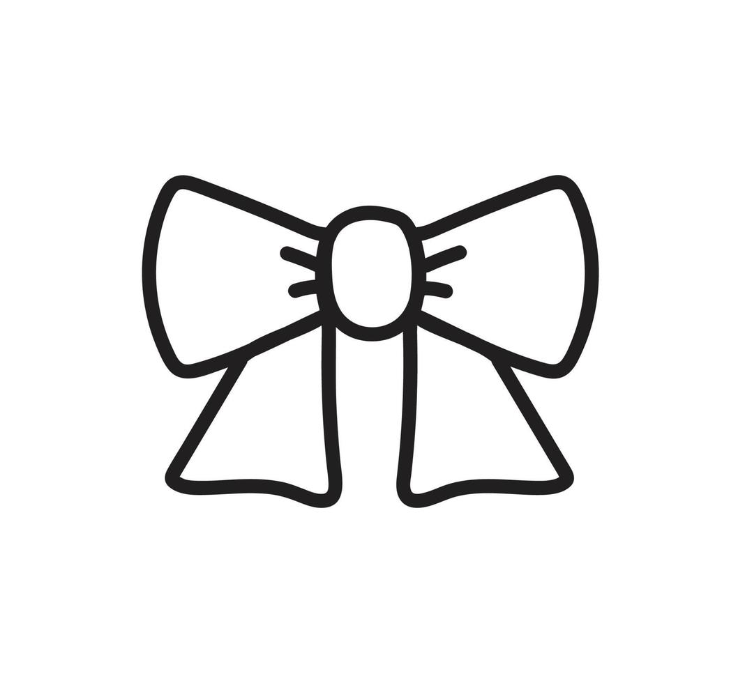 simple ribbon , bow icon vector illustration