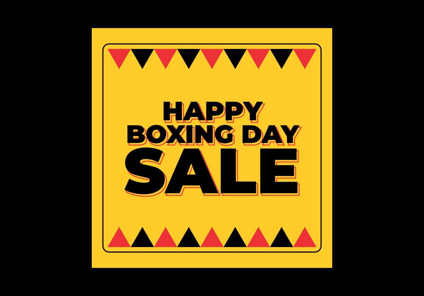 Text effect design, happy boxing sale vector