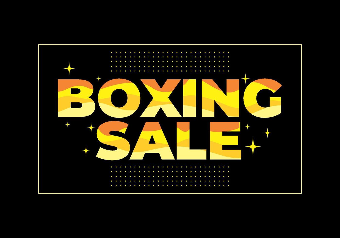 Text effect design, boxing sale vector