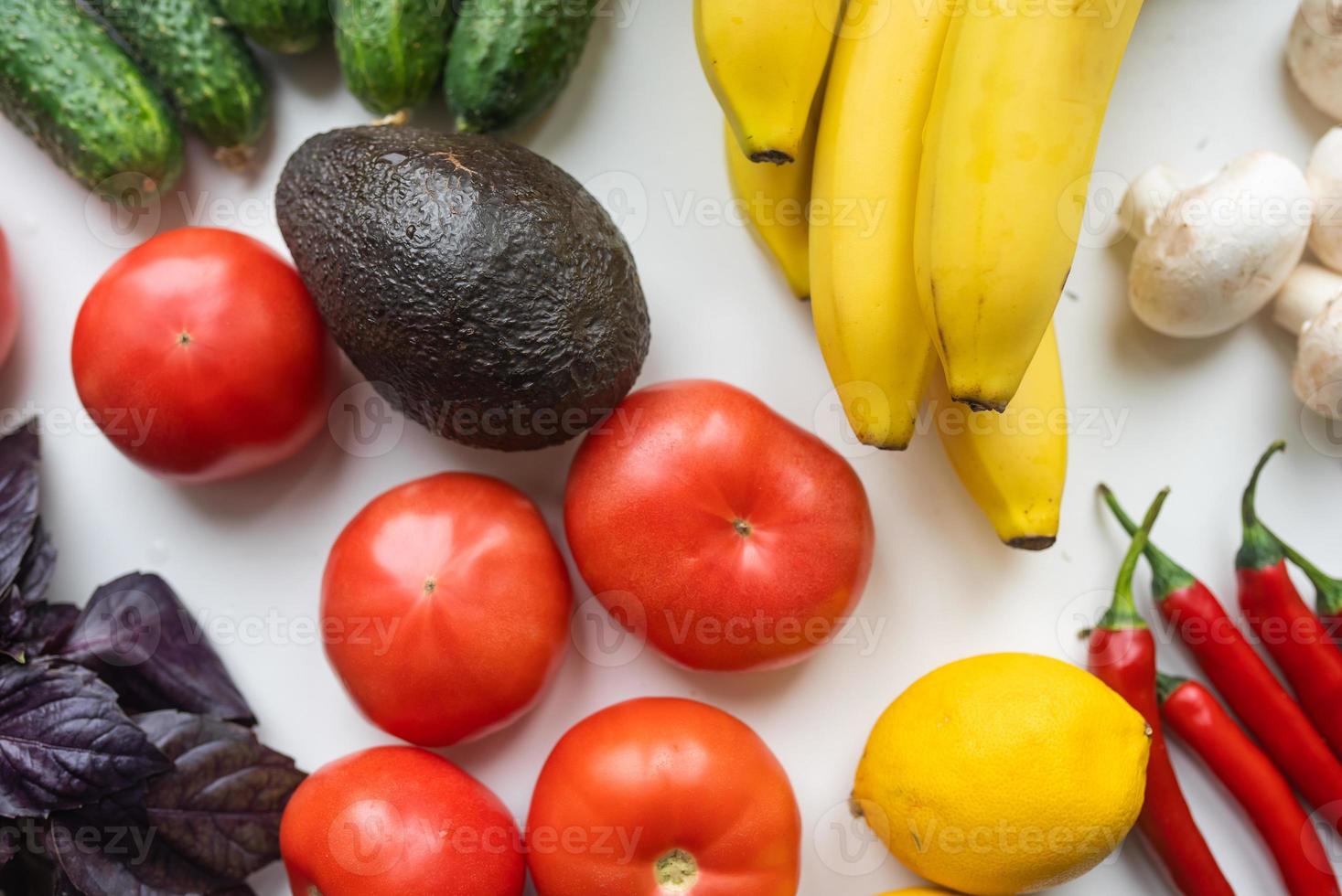 Fresh healthy vegetables for a healthy diet. Healthy food concept photo