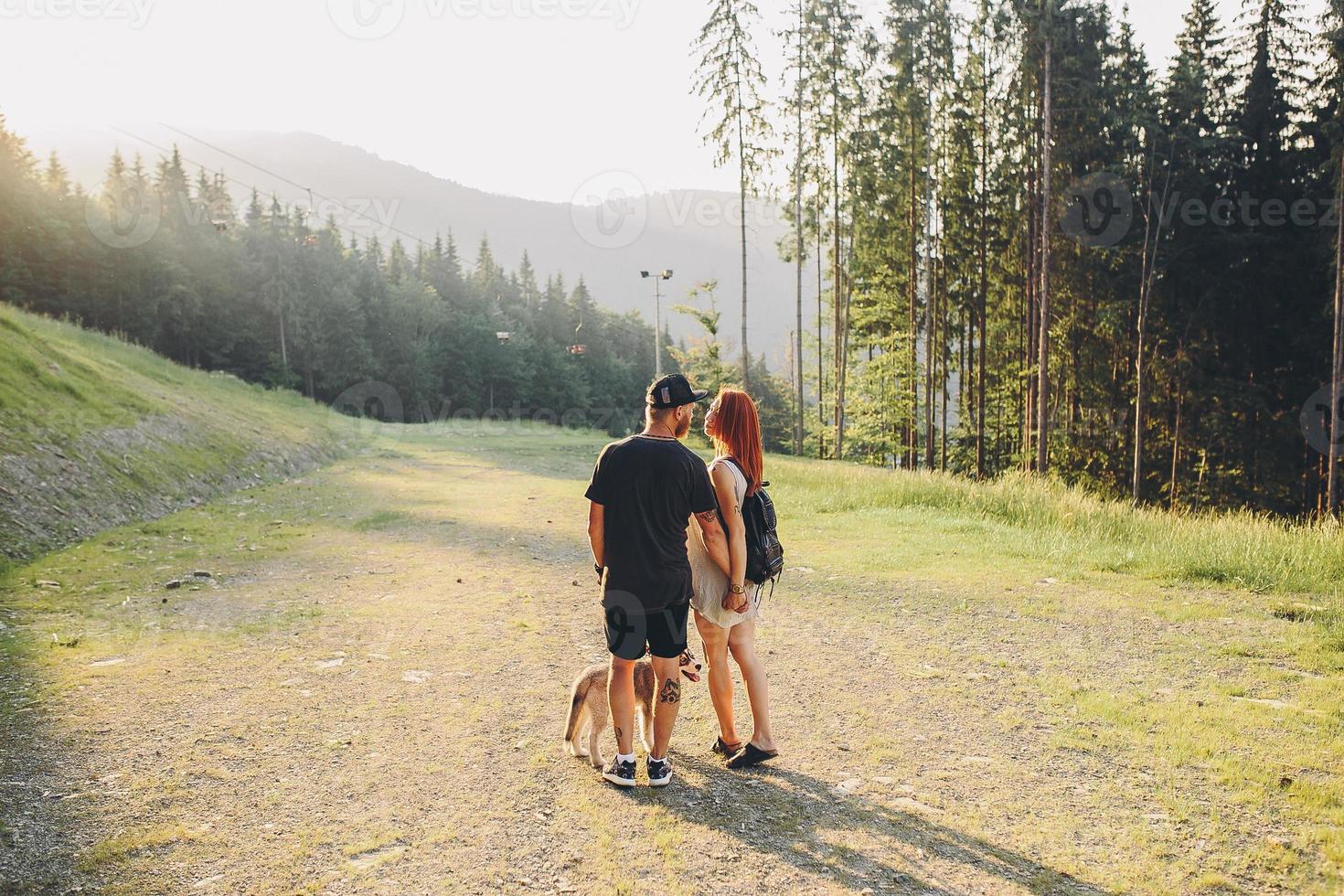 Photo of a couple in the mountains