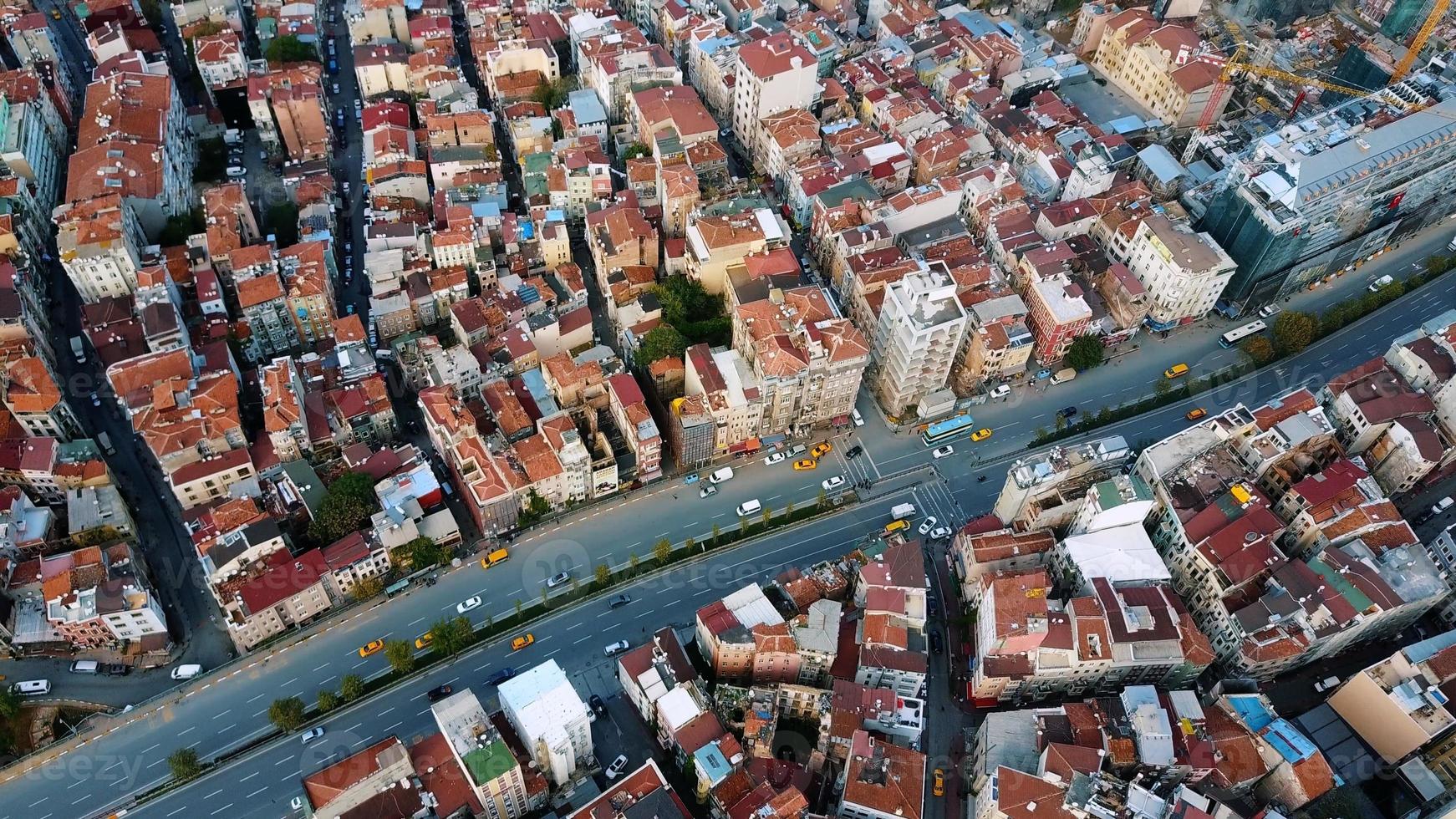 paisaje urbano estambul, turquía. foto a vista de pájaro